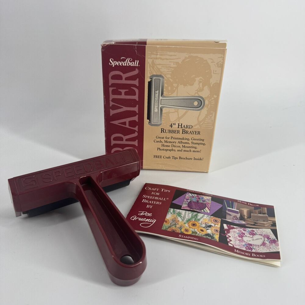 SPEEDBALL 4” HARD RUBBER BRAYER No 4128 NEW 1998